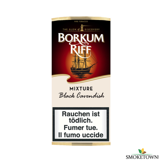 Borkum Riff - Black Cavendish Mixture – angenehme Raumnote Tabak, aromatischer Blend Tabak