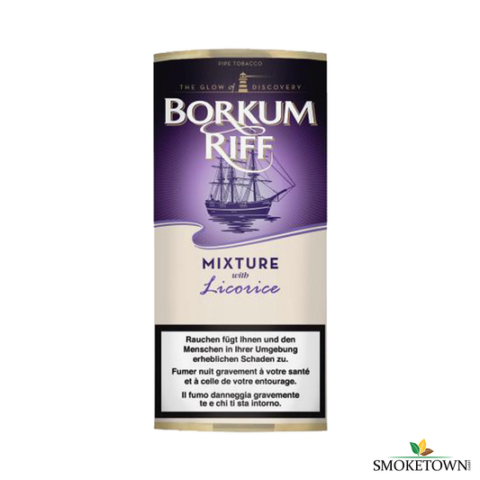 Borkum Riff - Lakritze 42.5g – angenehmer Raumduft Tabak, aromatischer Blend Tabak