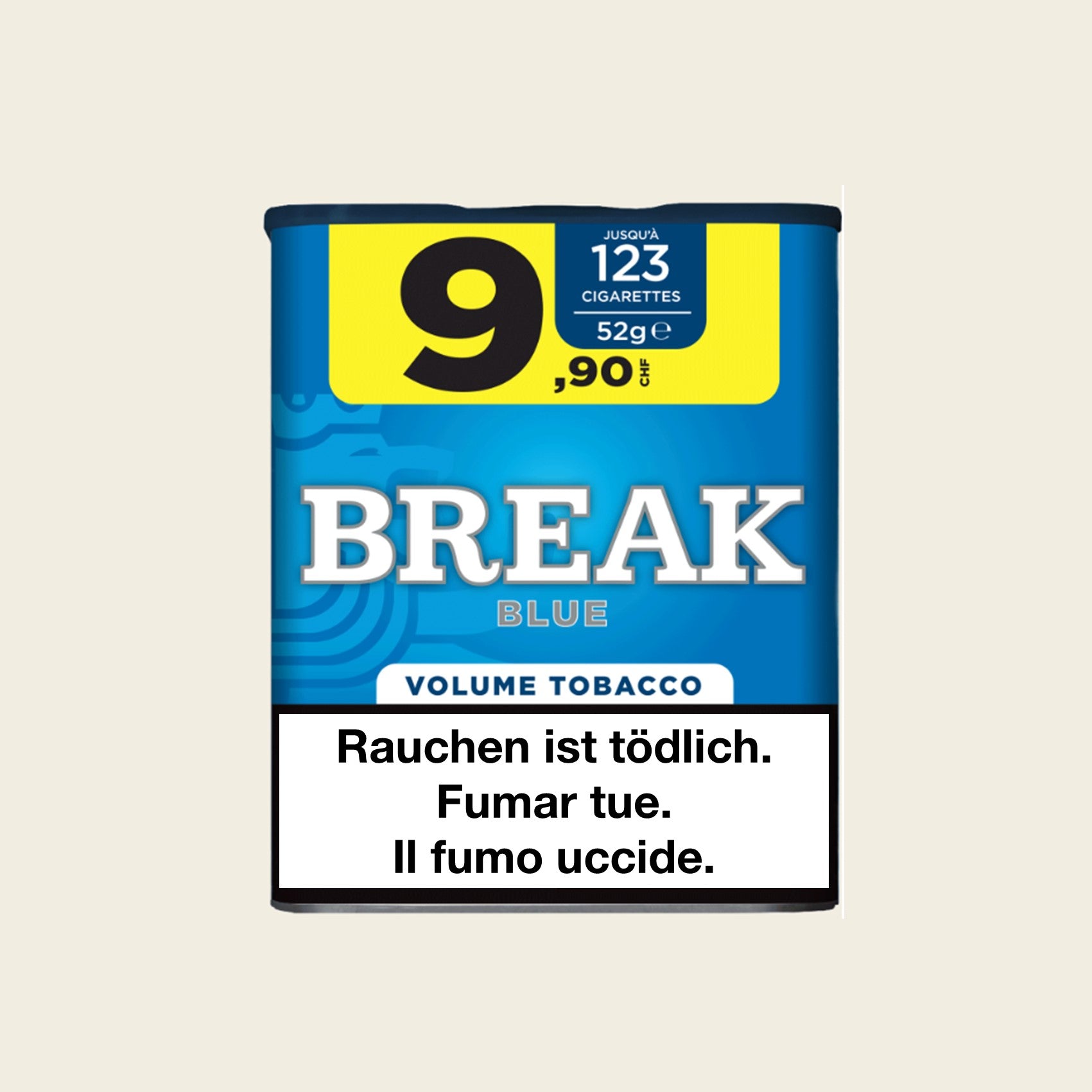 Break Blue - Dose – American Spirit, Drehtabak