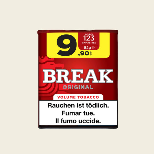 Break Original Rot - Dose – Billigtabak, Drehtabak