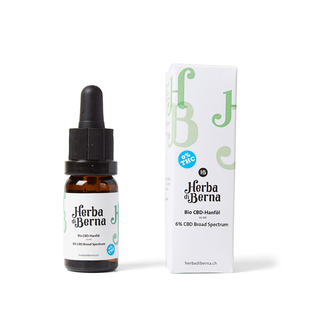 Herba di Berna Bio CBD Öl 6% - 0.0% THC – 6% CBD Öl, bestes CBD Öl