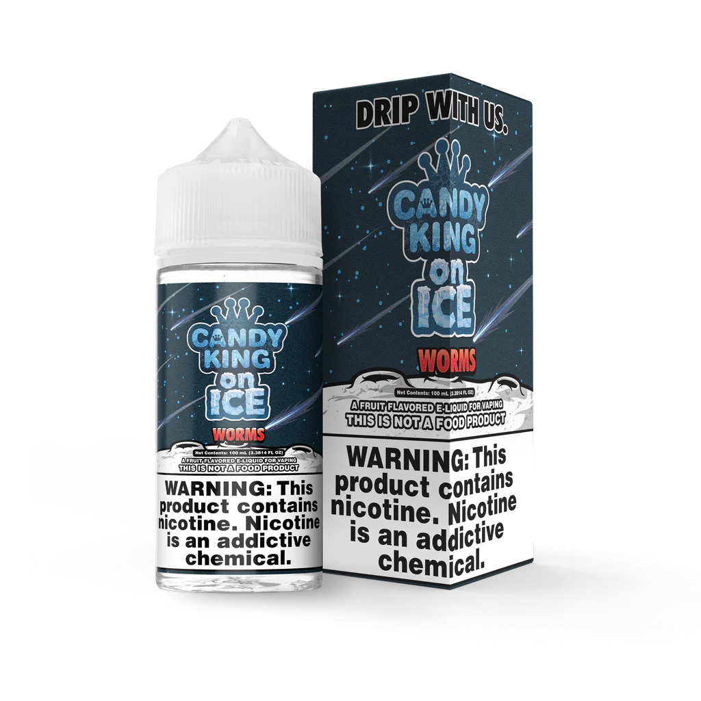 Candy King on Ice - Worms - 100ml – 70VG/30PG, Dampfen