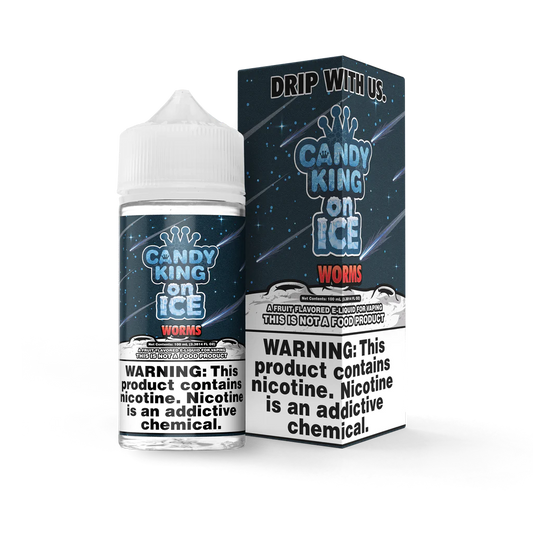 Candy King on Ice - Worms - 100ml – 70VG/30PG, Dampfen
