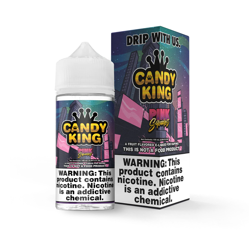 Candy King - Pink Squares - 100ml – 70VG/30PG, Dampfen