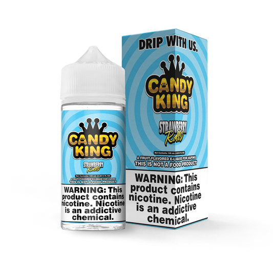 Candy King - Strawberry Rolls - 100ml – 70VG/30PG, Dampfen