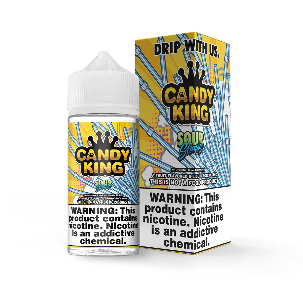 Candy King - Sour Straws - 100ml – 70VG/30PG, Dampfen