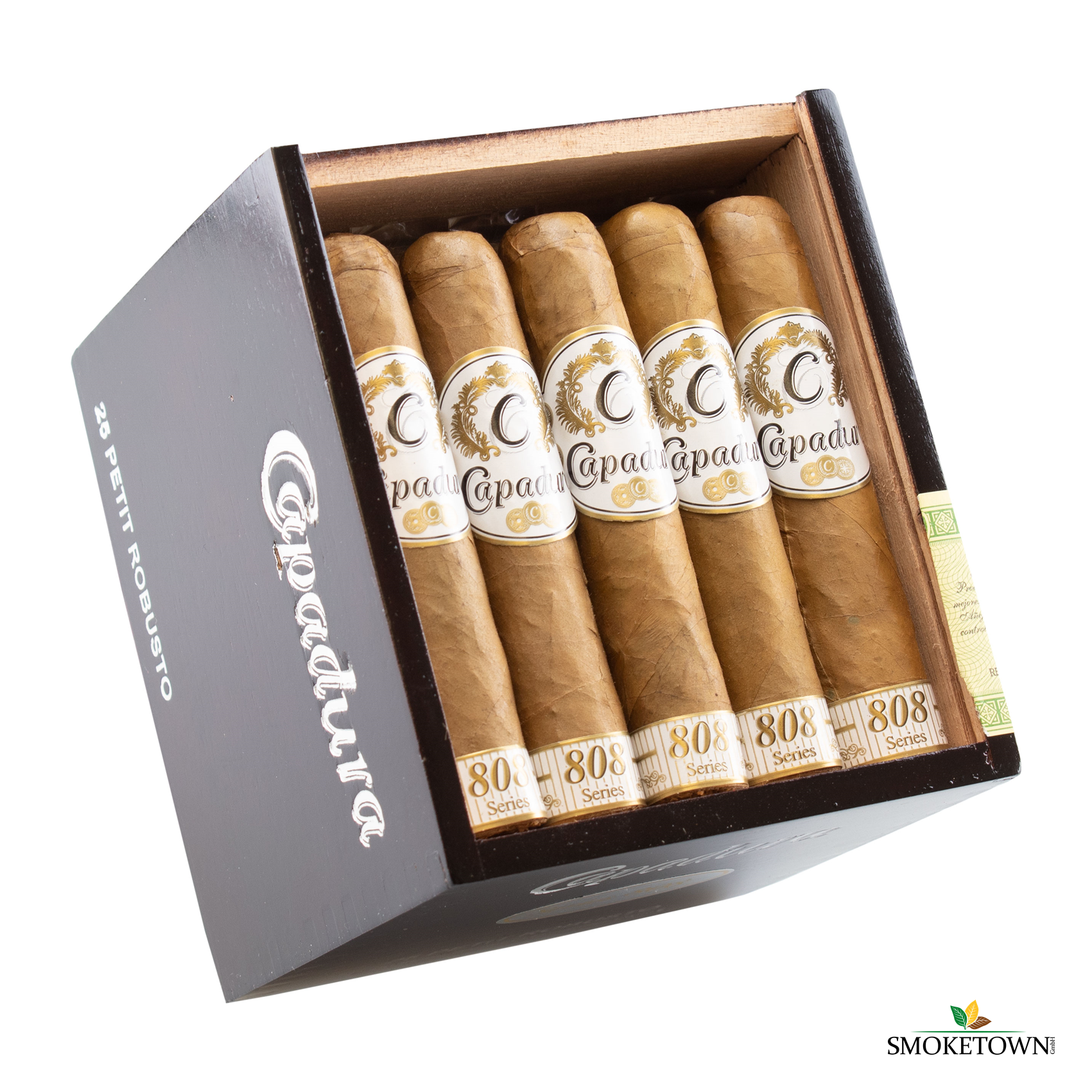 Capadura 808 Zigarre 25 Petit Robusto – Cibao Valley Tabak, Connecticut Shade Zigarren