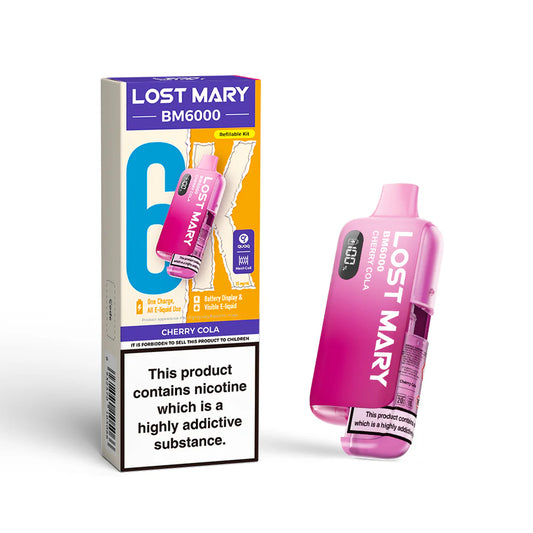 Lost Mary BM6000 - Cherry Cola – BM6000 Cherry Cola UK, cherry cola dampfen