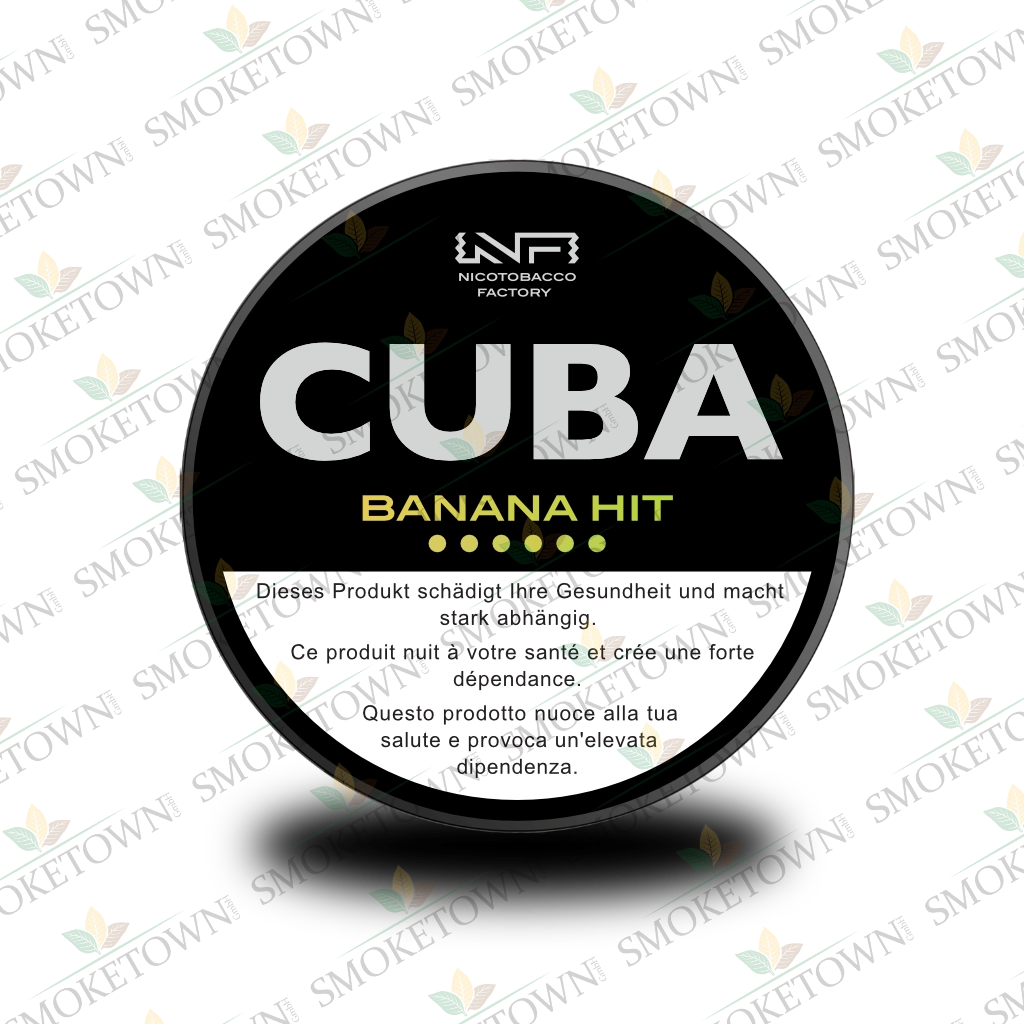 CUBA Black Banana Hit – tabakfreie Nikotinbeutel