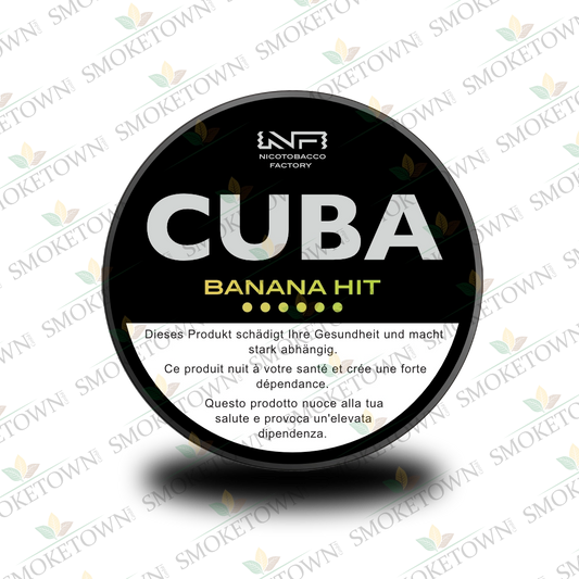 CUBA Black Banana Hit – tabakfreie Nikotinbeutel