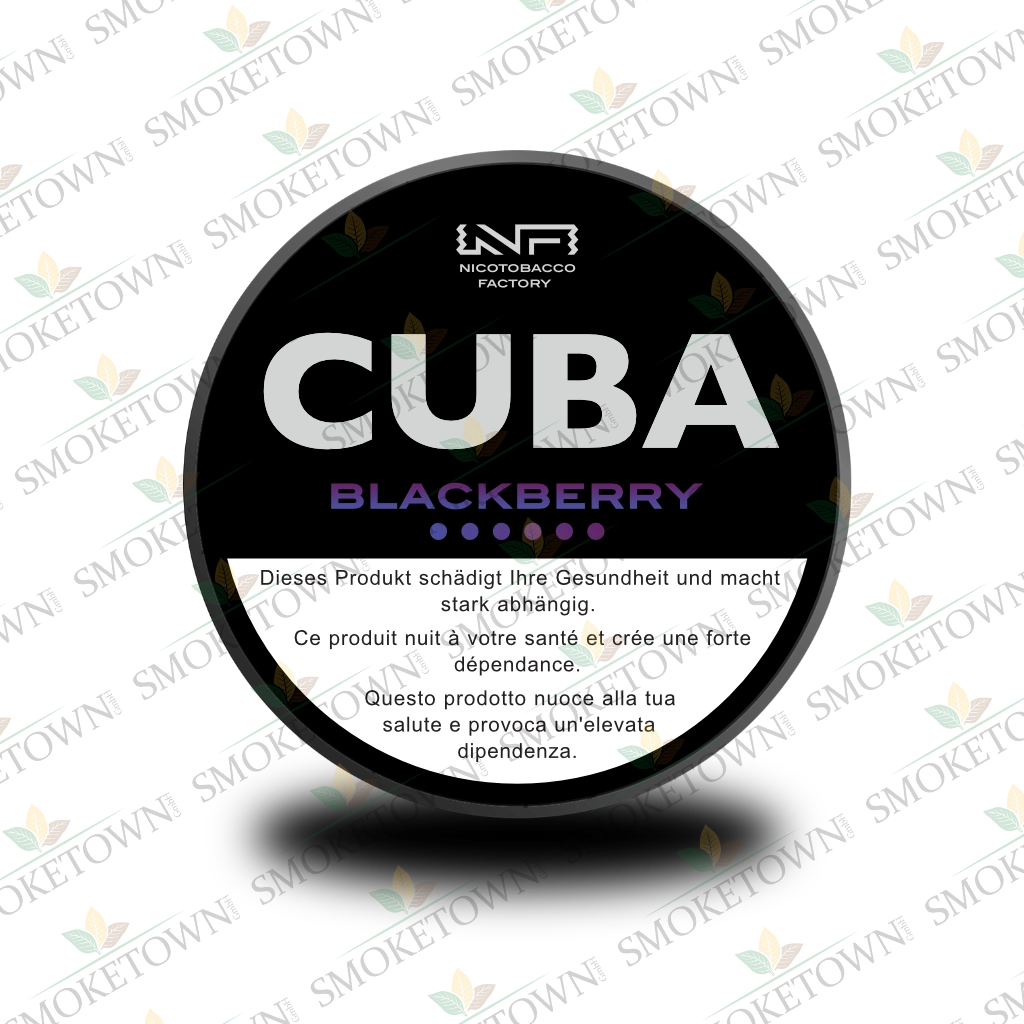 CUBA Black Blackberry – tabakfreie Nikotinbeutel