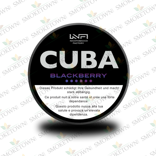 CUBA Black Blackberry – tabakfreie Nikotinbeutel