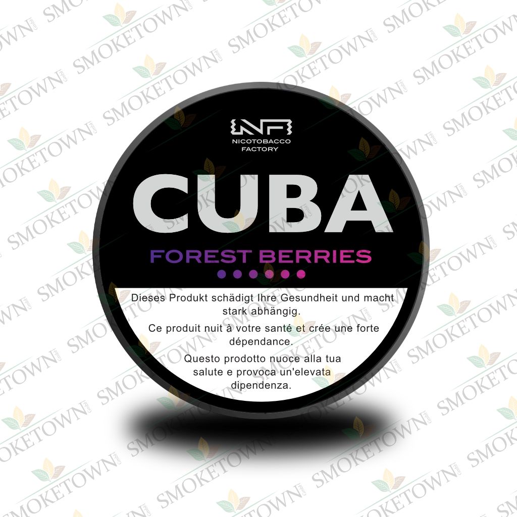 CUBA Black Forest Berries – tabakfreie Nikotinbeutel