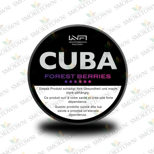 CUBA Black Forest Berries – tabakfreie Nikotinbeutel