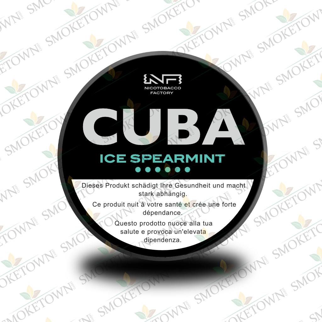 CUBA Black Ice Spearmint – tabakfreie Nikotinbeutel