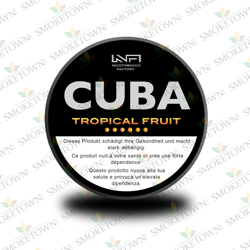 CUBA Black Tropical Fruit – tabakfreie Nikotinbeutel