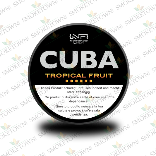 CUBA Black Tropical Fruit – tabakfreie Nikotinbeutel