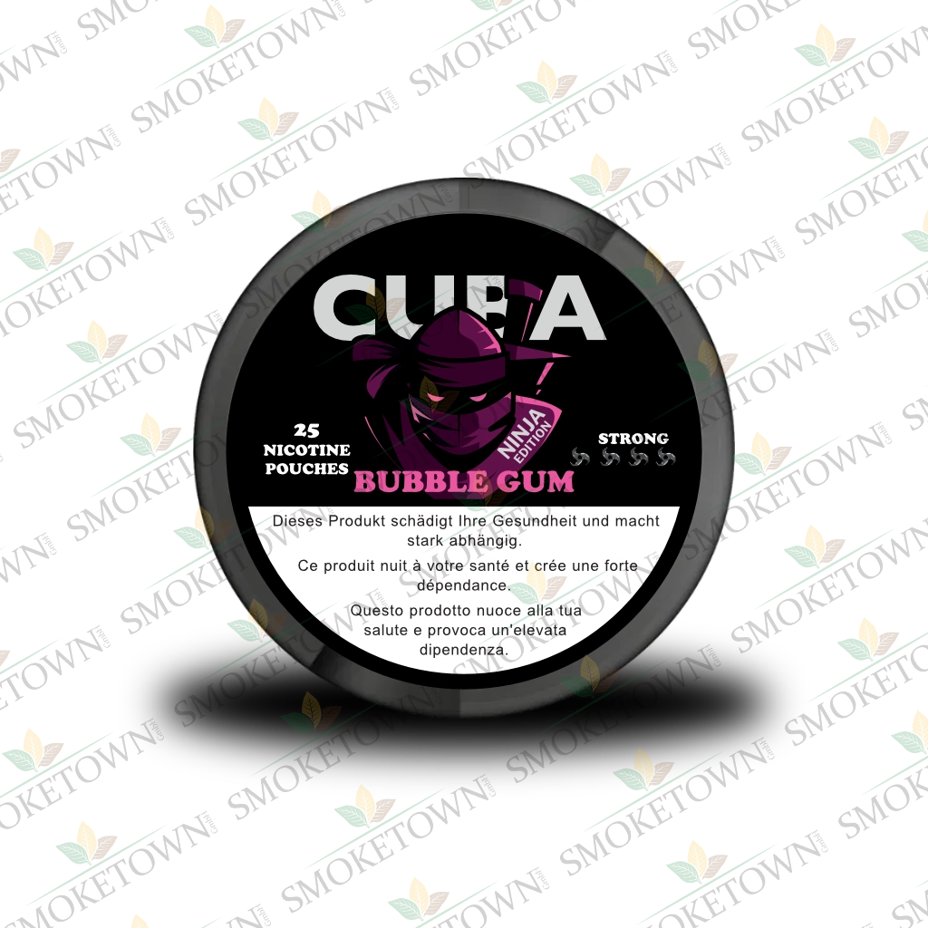 CUBA Ninja Bubblegum – tabakfreie Nikotinbeutel