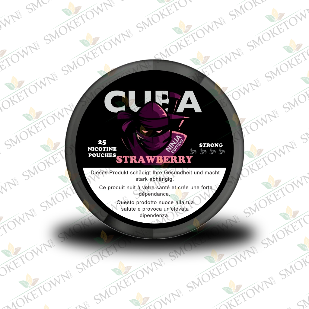 CUBA Ninja Strawberry – tabakfreie Nikotinbeutel