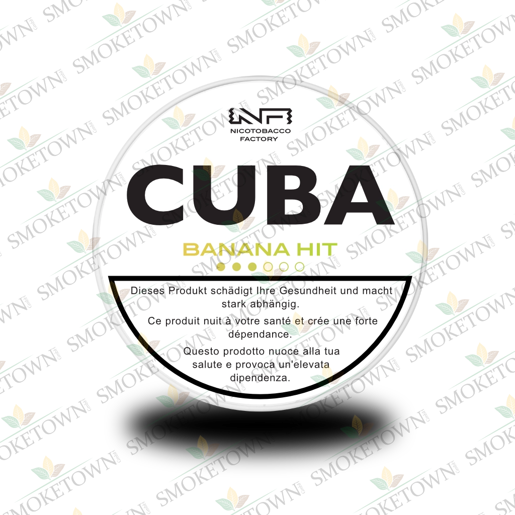 CUBA White Banana Hit – tabakfreie Nikotinbeutel