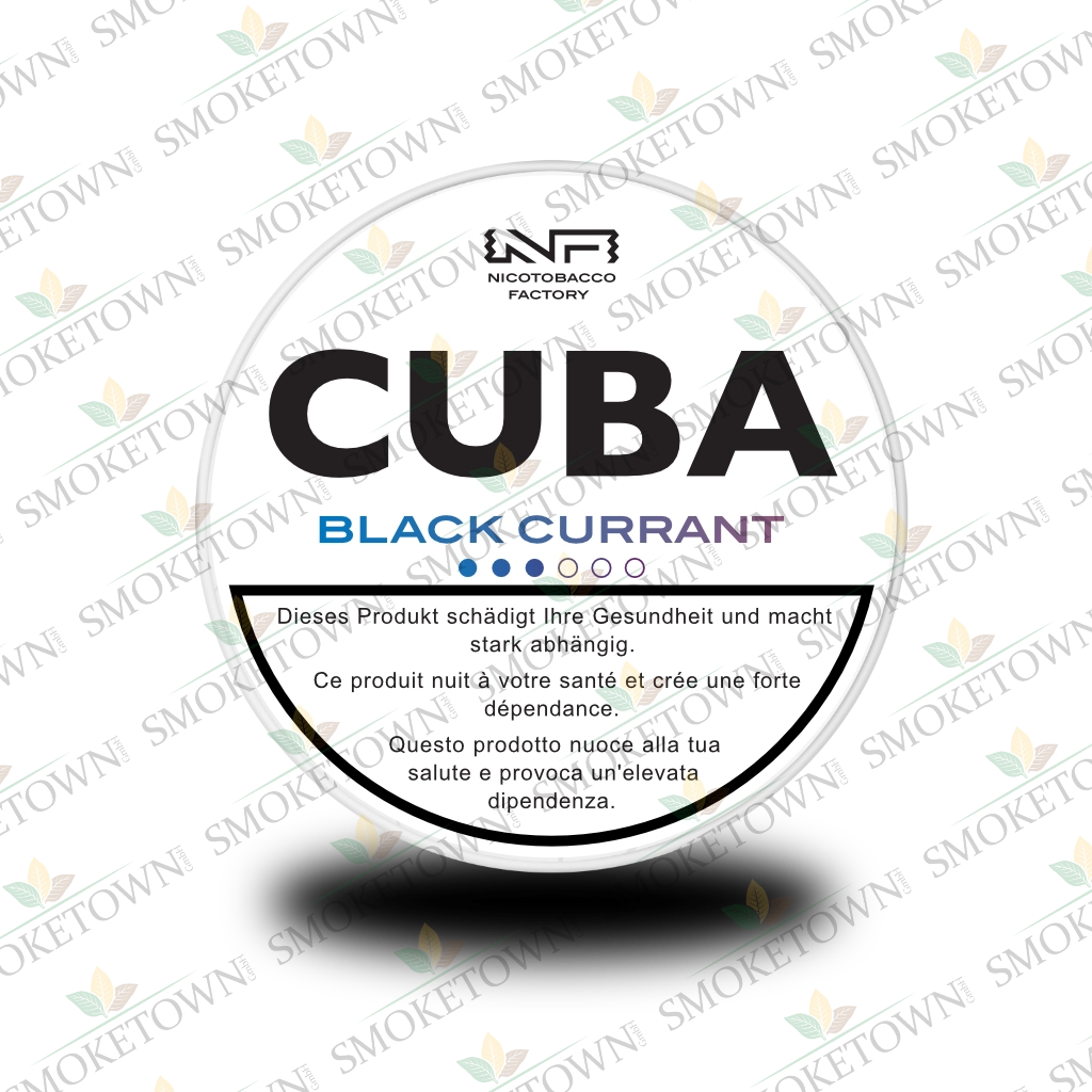 CUBA White Black Currant – tabakfreie Nikotinbeutel