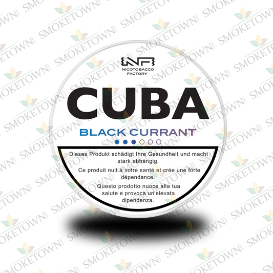 CUBA White Black Currant – tabakfreie Nikotinbeutel