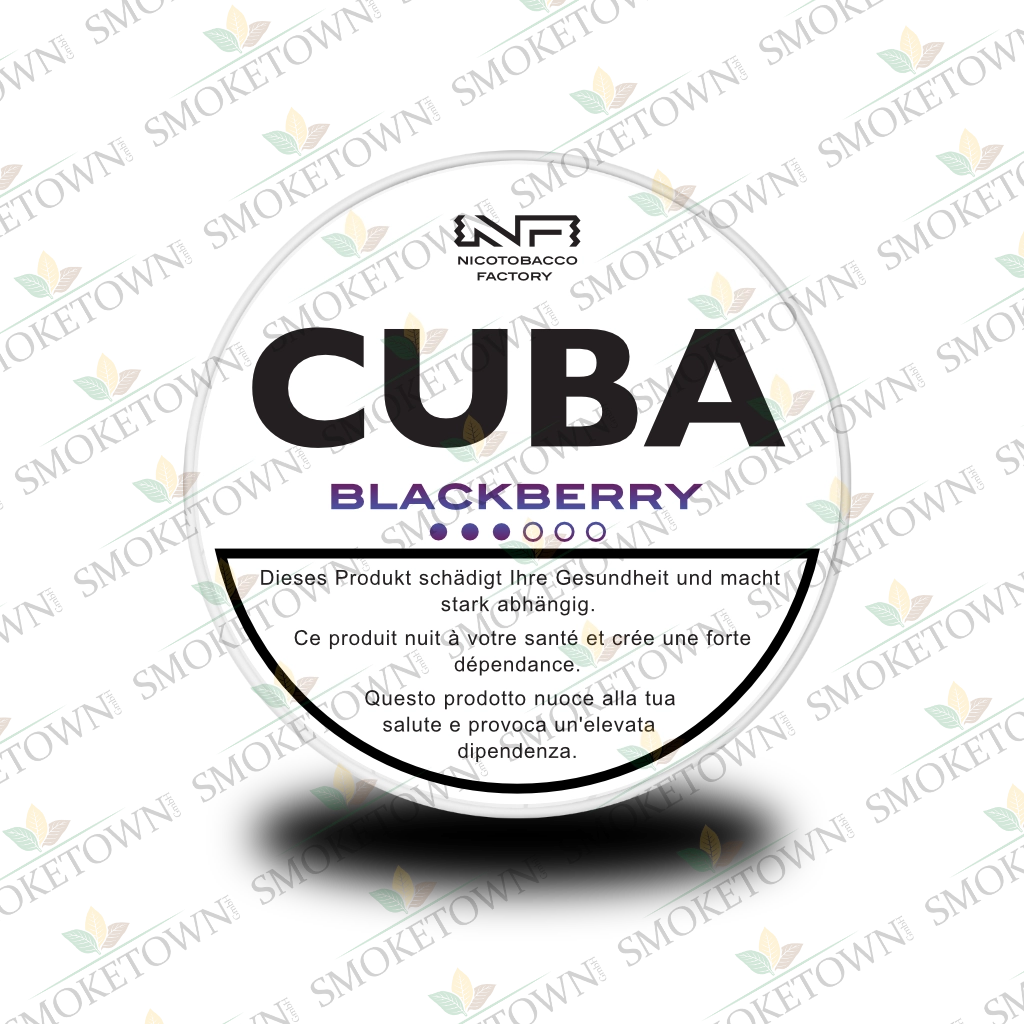 CUBA White Blackberry – tabakfreie Nikotinbeutel