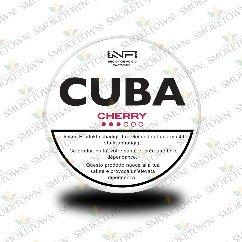 CUBA White Cherry – tabakfreie Nikotinbeutel