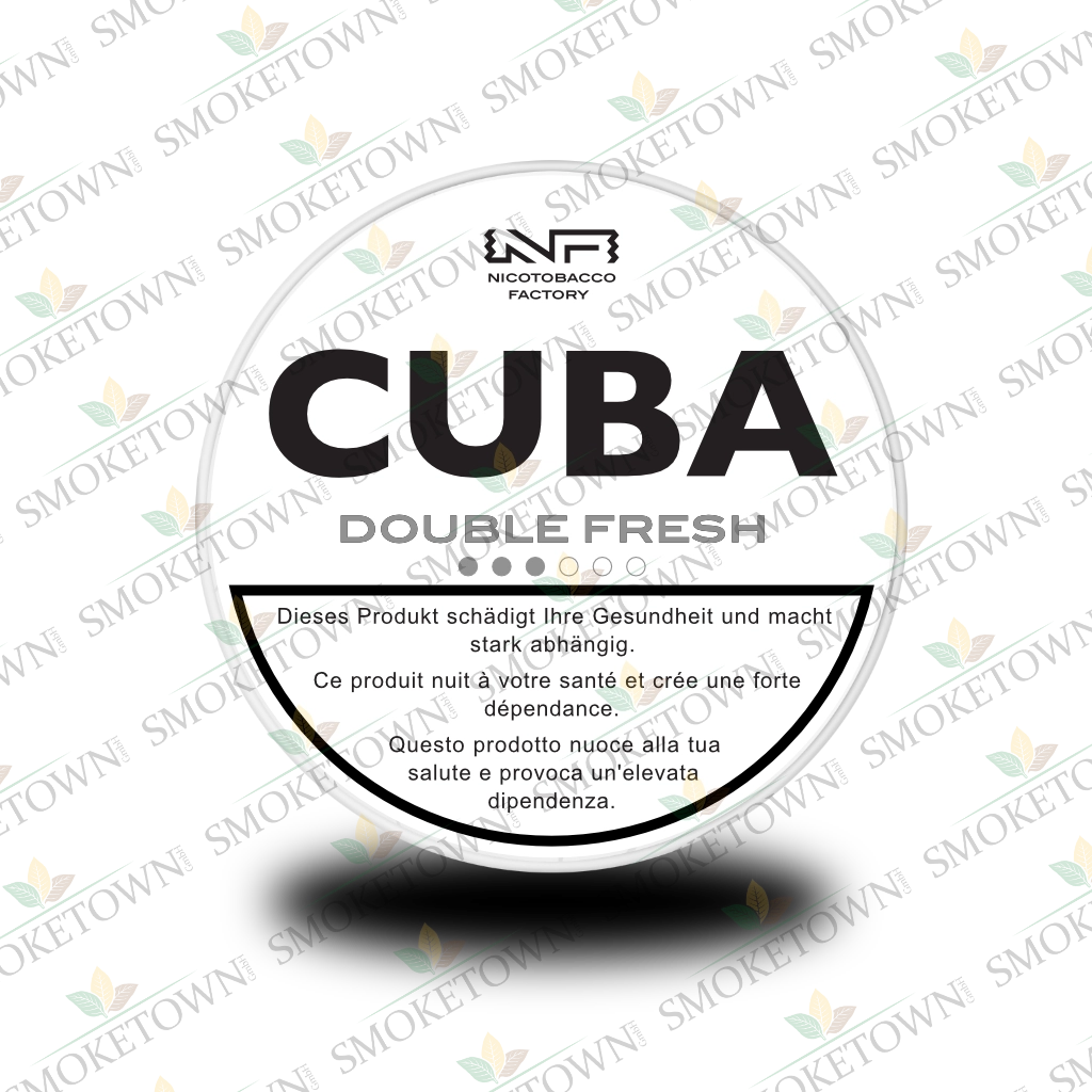 CUBA White Double Fresh – tabakfreie Nikotinbeutel