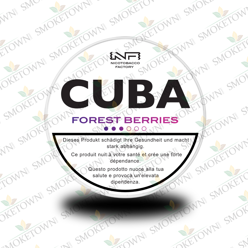 CUBA White Forest Berries – tabakfreie Nikotinbeutel