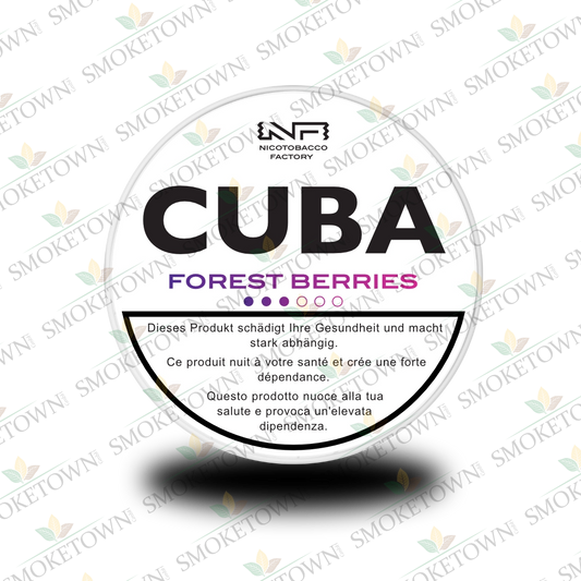 CUBA White Forest Berries – tabakfreie Nikotinbeutel