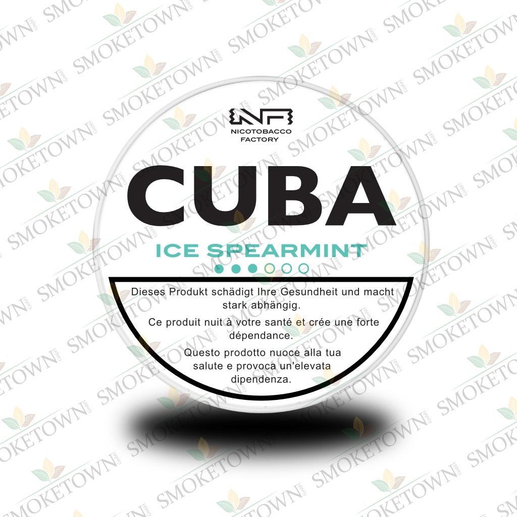 CUBA White Ice Spearmint – tabakfreie Nikotinbeutel