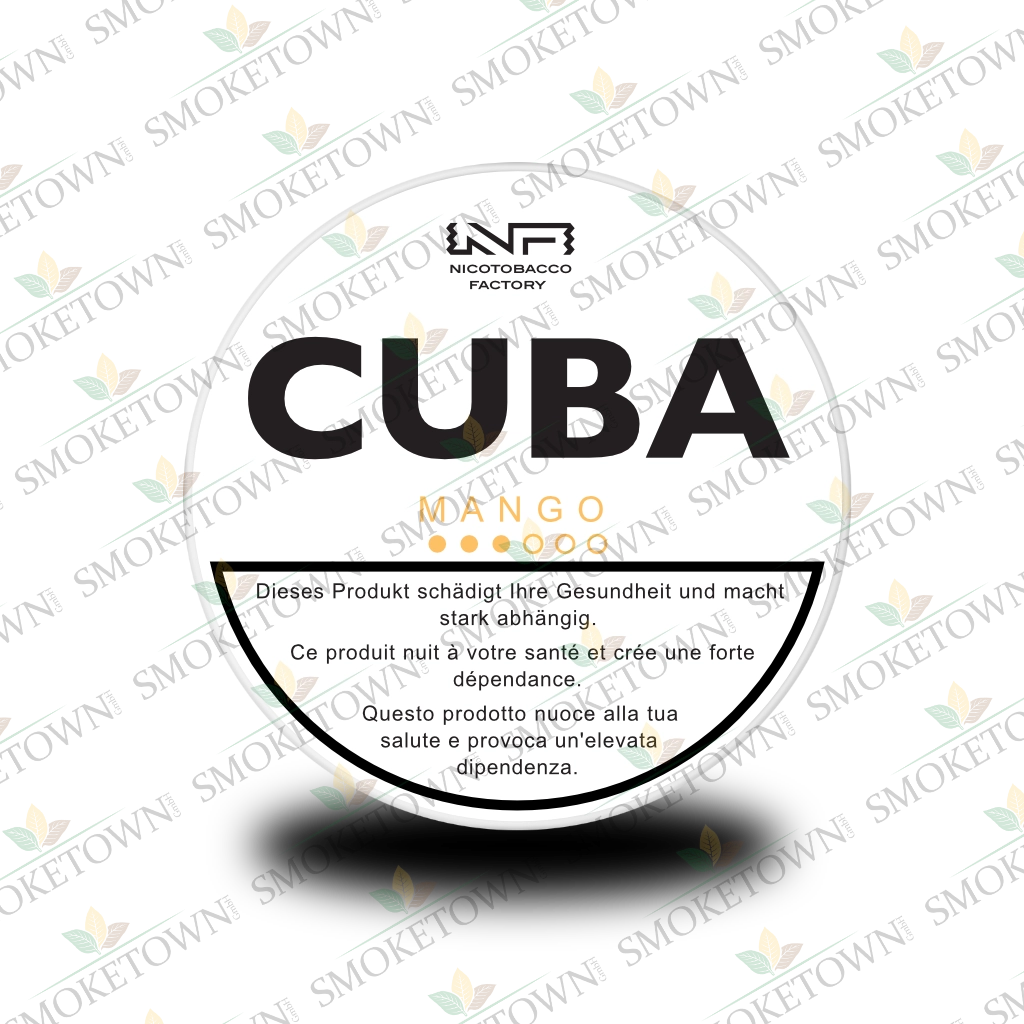 CUBA White Mango – tabakfreie Nikotinbeutel