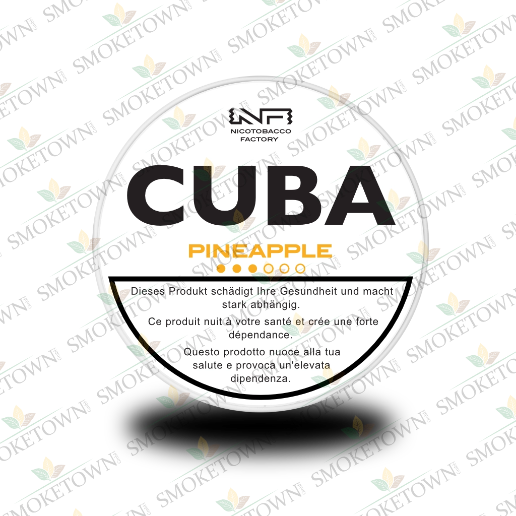 CUBA White Pineapple – tabakfreie Nikotinbeutel
