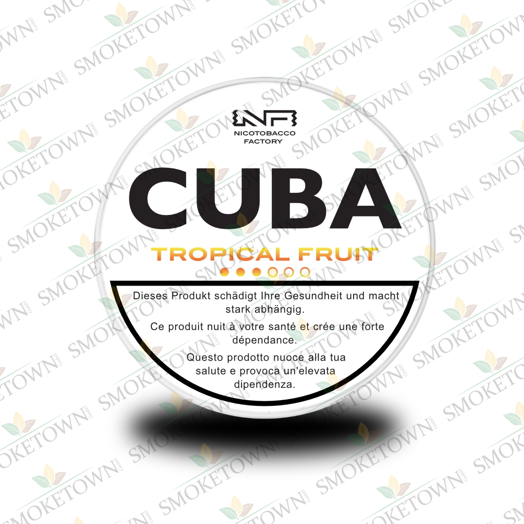 CUBA White Tropical Fruit – tabakfreie Nikotinbeutel