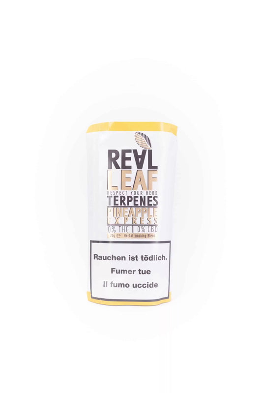 Real Leaf Pineapple Express - Beutel 30g – Drehtabak, ohne Nikotin