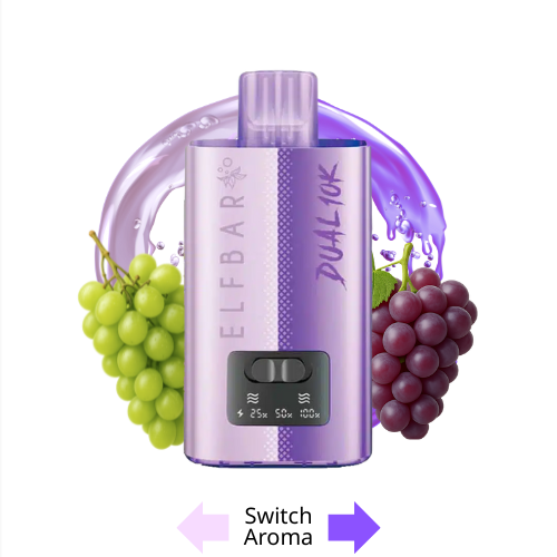 ELFBAR Dual 10K Grape Edition – 10000 Züge Vape, 2 in 1 Vape