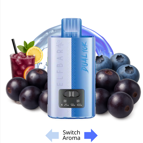 ELFBAR Dual 10K Blue Edition – 10000 Züge Vape, 2 % Nikotin