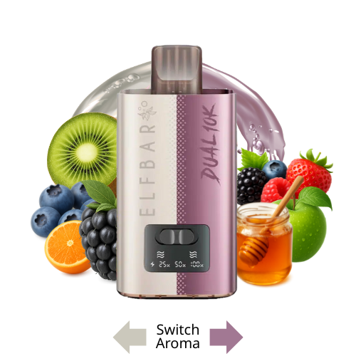 ELFBAR Dual 10K Exotic Edition – 2 % Nikotin Vape, Dampferlebnis exotisch