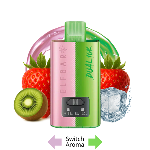 ELFBAR Dual 10K Strawberry Edition – dual vape 10000 züge, elfbar 10k vape
