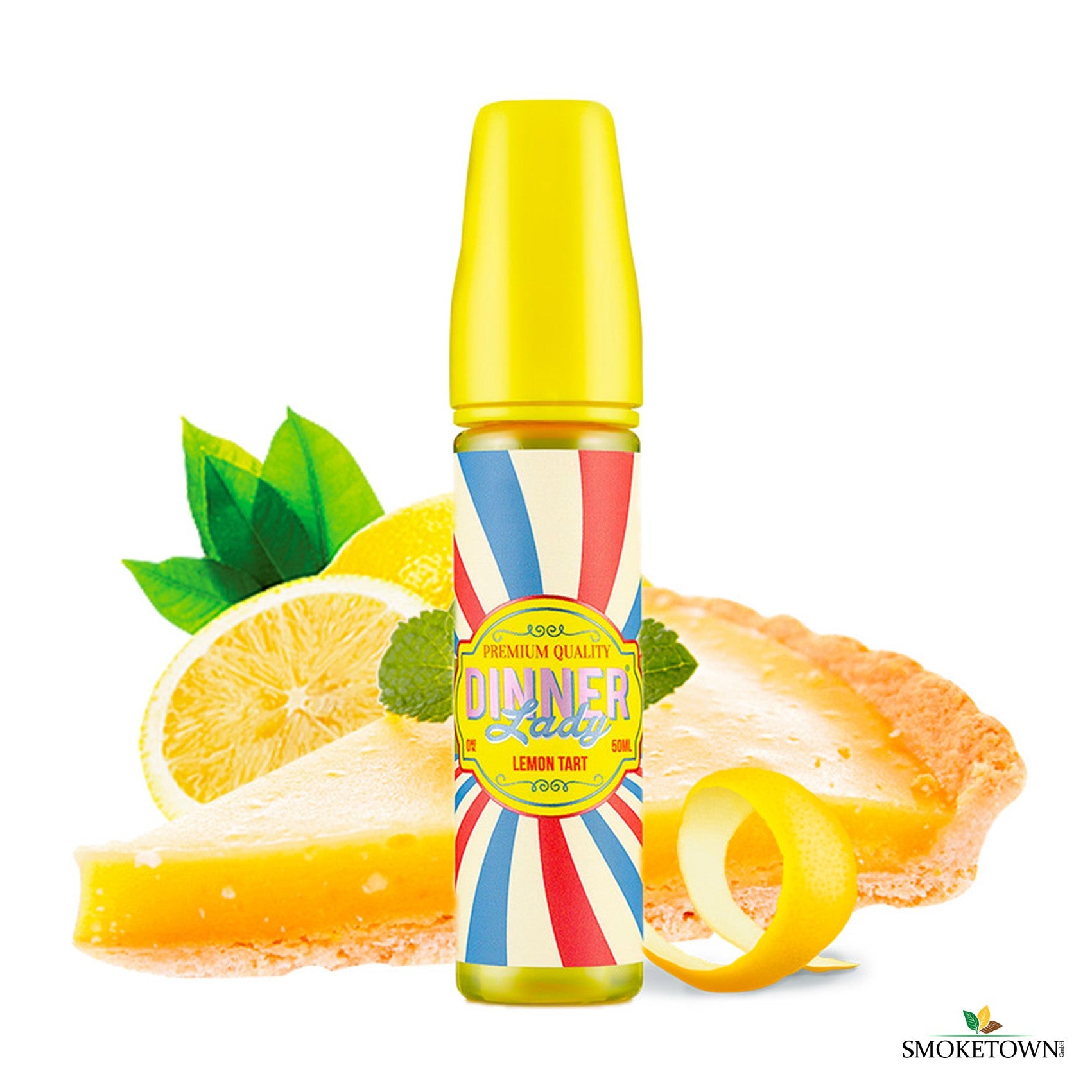 Dinner Lady 50ml - Lemon Tart – 50ml Shortfill, 60ml Flasche