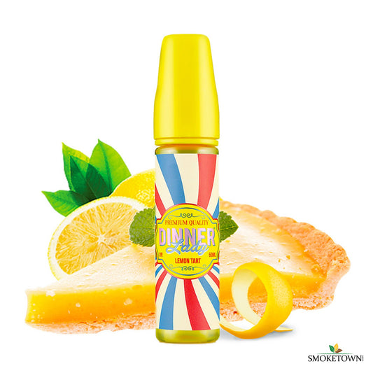 Dinner Lady 50ml - Lemon Tart – 50ml Shortfill, 60ml Flasche