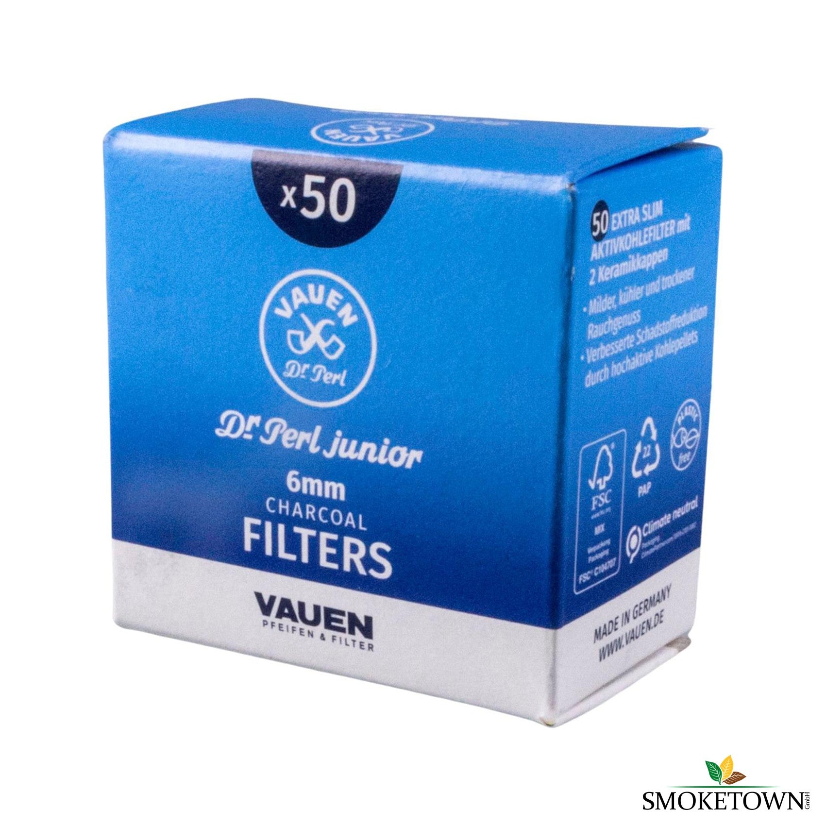 Dr. Perl Aktivkohlefilter JUFIFTY Slim 6mm – 27mm Filter, 6mm Slim Filter