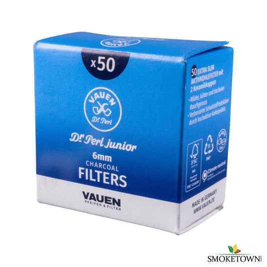 Dr. Perl Aktivkohlefilter JUFIFTY Slim 6mm – 27mm Filter, 6mm Slim Filter