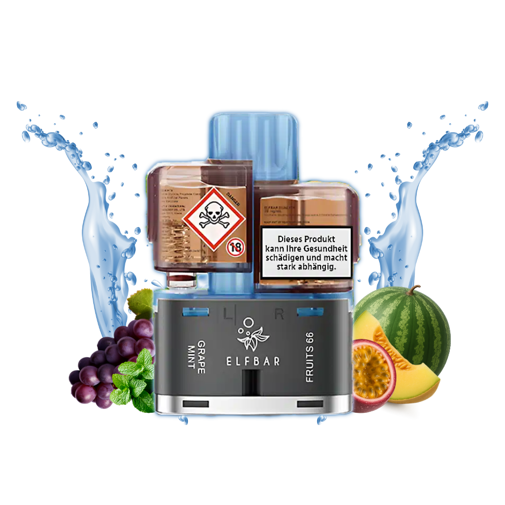 ELFBAR Dual 10K Shisha Edition – elfbar frucht mix, elfbar fruits 66