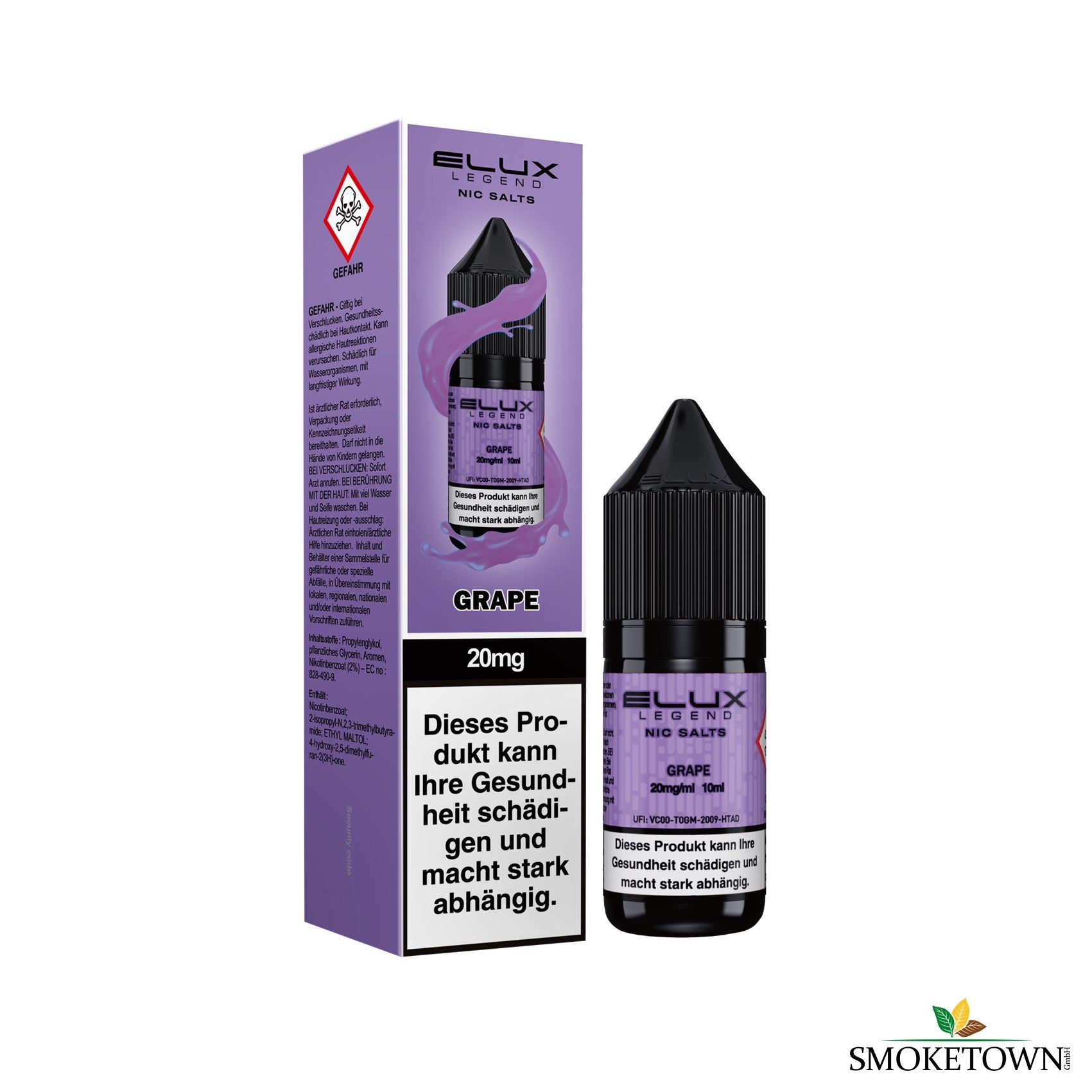 E-Lux - Grape – 10ml Liquid, 20mg Nikotin