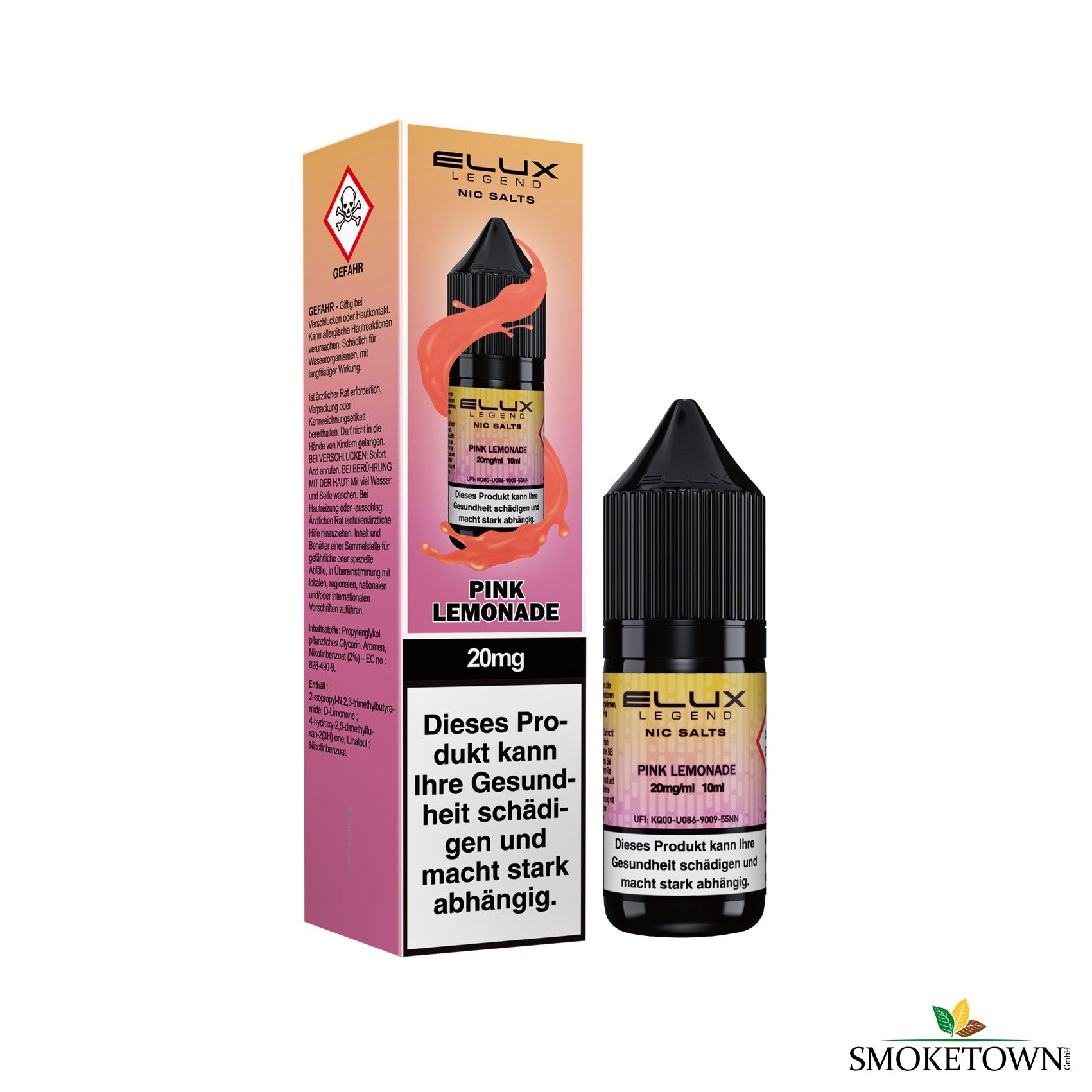 E-Lux - Pink Lemonade – e-lux 10ml 20mg, e-lux 10ml nikotin