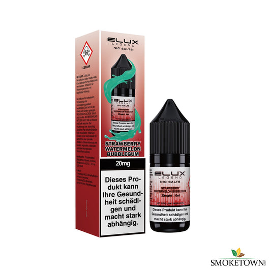 E-Lux - Strawberry Watermelon Bubblegum – 10ml Nikotinliquid, All Day Liquid fruchtig