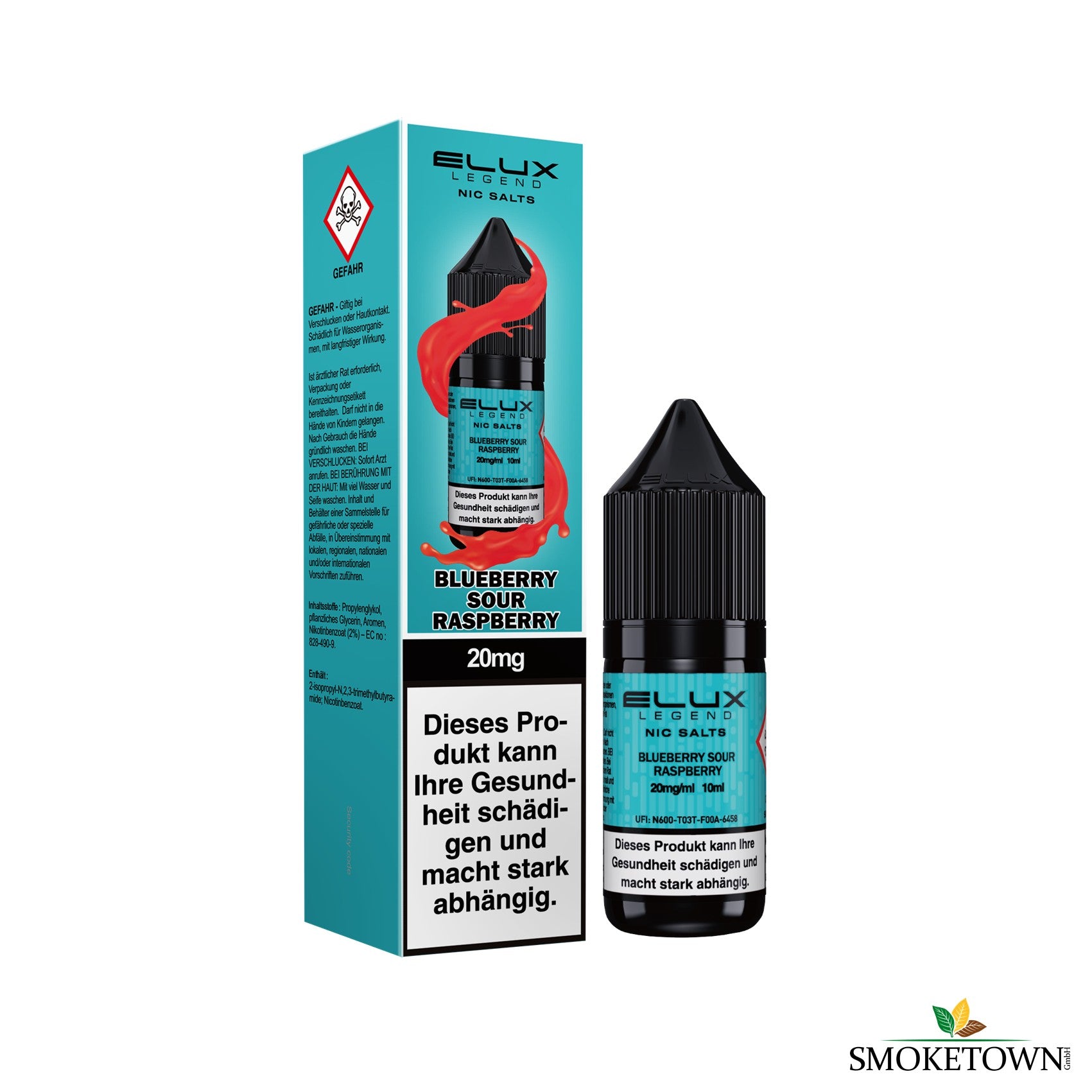 E-Lux - Blueberry Sour Raspberry – Beeren Liquid E-Zigarette, berry sour nikotinsalz