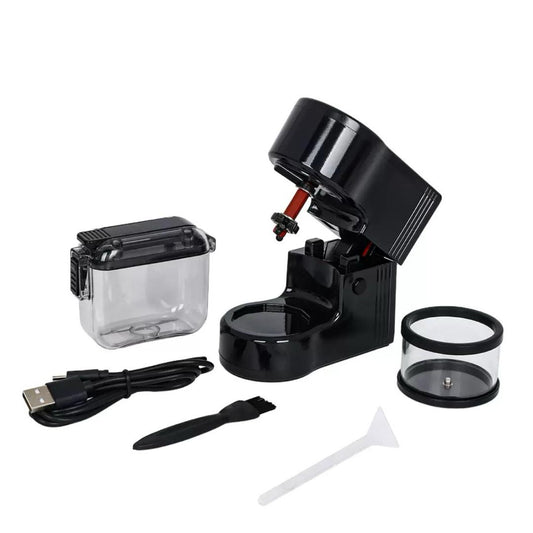 Elektrischer Grinder Set Schwarz mit Zubehör – Grinder elektrisch, Grinder elektrisch schwarz